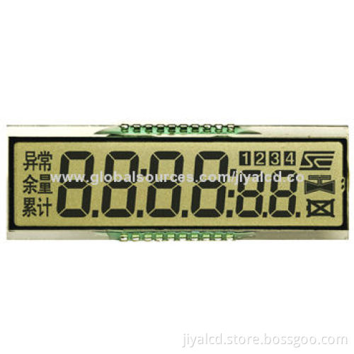 Segment LCD Panel, Meters and Instrument, Gas Meter Displays, TN, Positive, Reflective